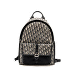 DIOR MEN’S BACKPACK DIOR OBLIQUE CANVAS / CALFSKIN BLUE / BLACK SHW