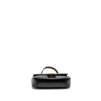 GUCCI MINI GG MARMONT SHOULDER BAG CALFSKIN BLACK GHW