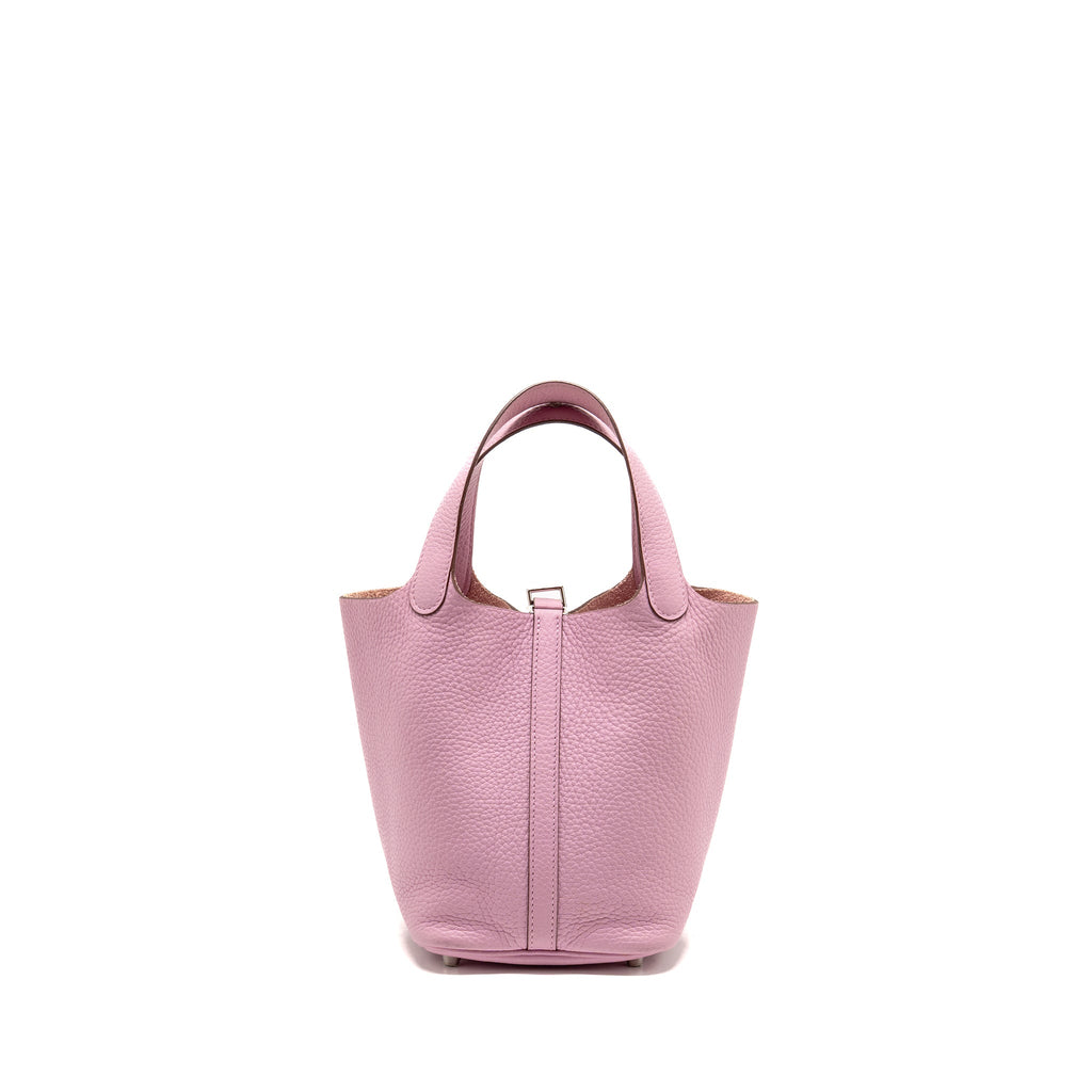 Hermes Picotin 18 Lock Bag Clemence X9 Mauve Sylvestre SHW