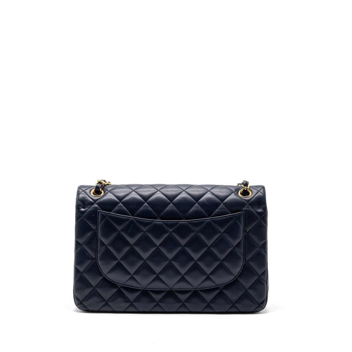 CHANEL JUMBO CLASSIC DOUBLE FLAP LAMBSKIN NAVY GHW