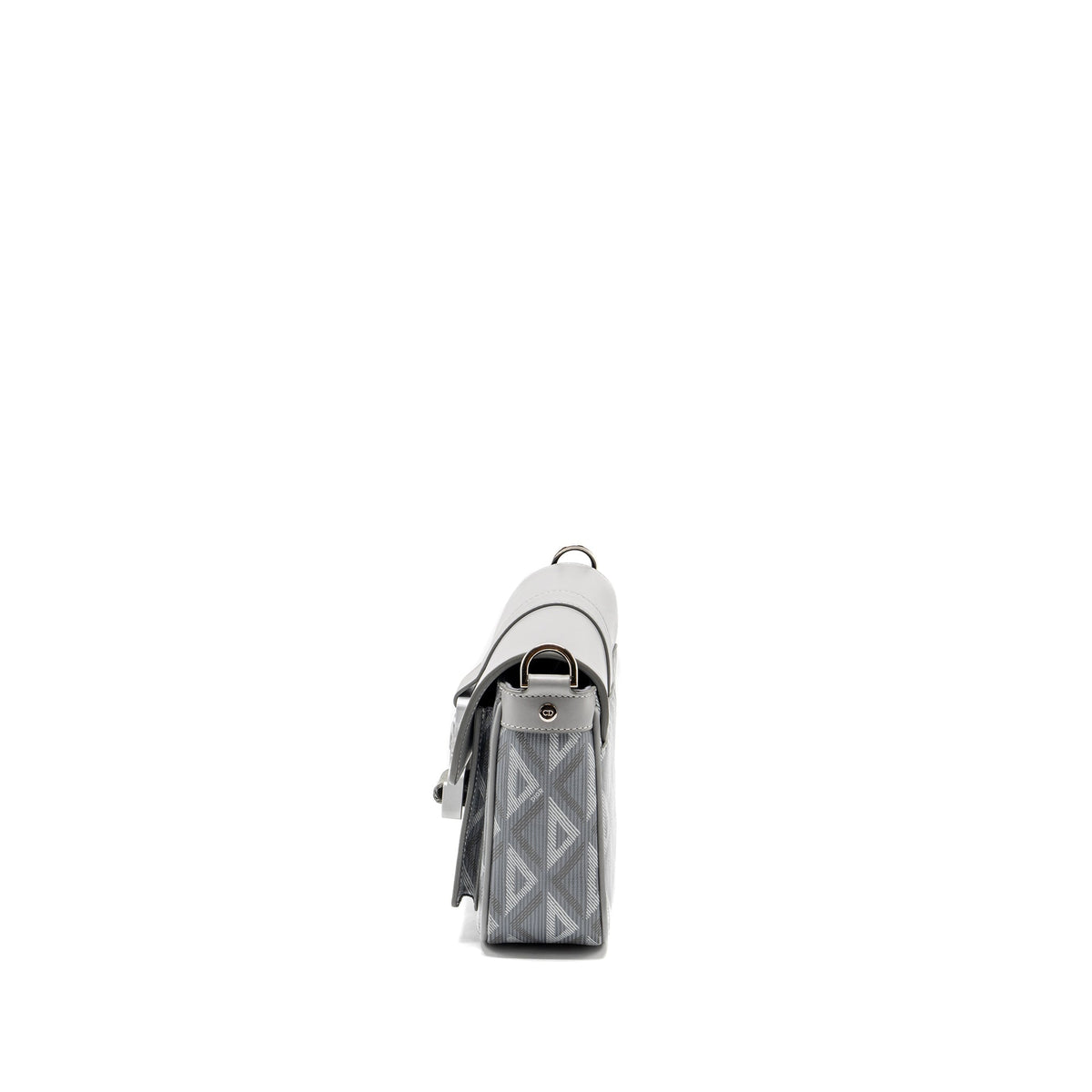 DIOR HIT THE ROAD BAG WITH STRAP DIOR CD DIAMOND CANVAS GREY MULTICOLOUR HARDWARE