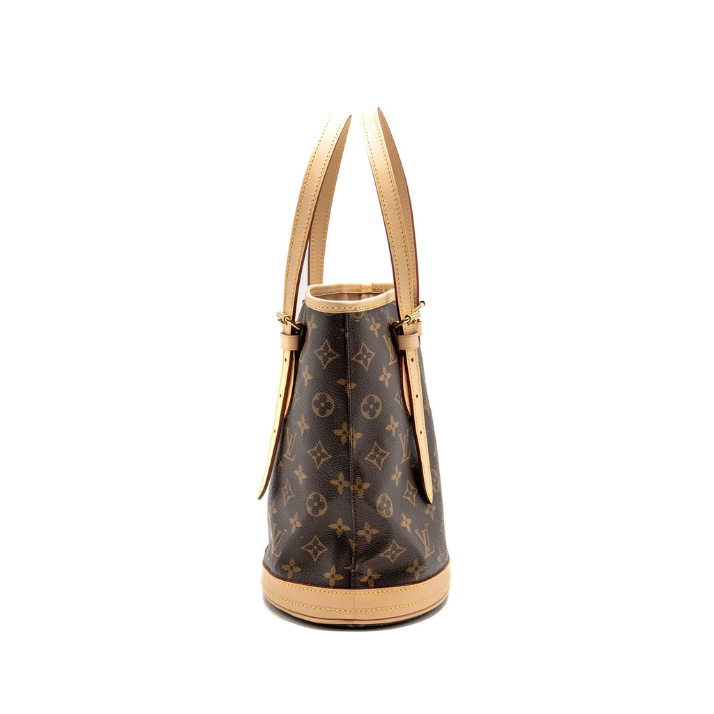 Louis Vuitton petit bucket bag monogram canvas GHW
