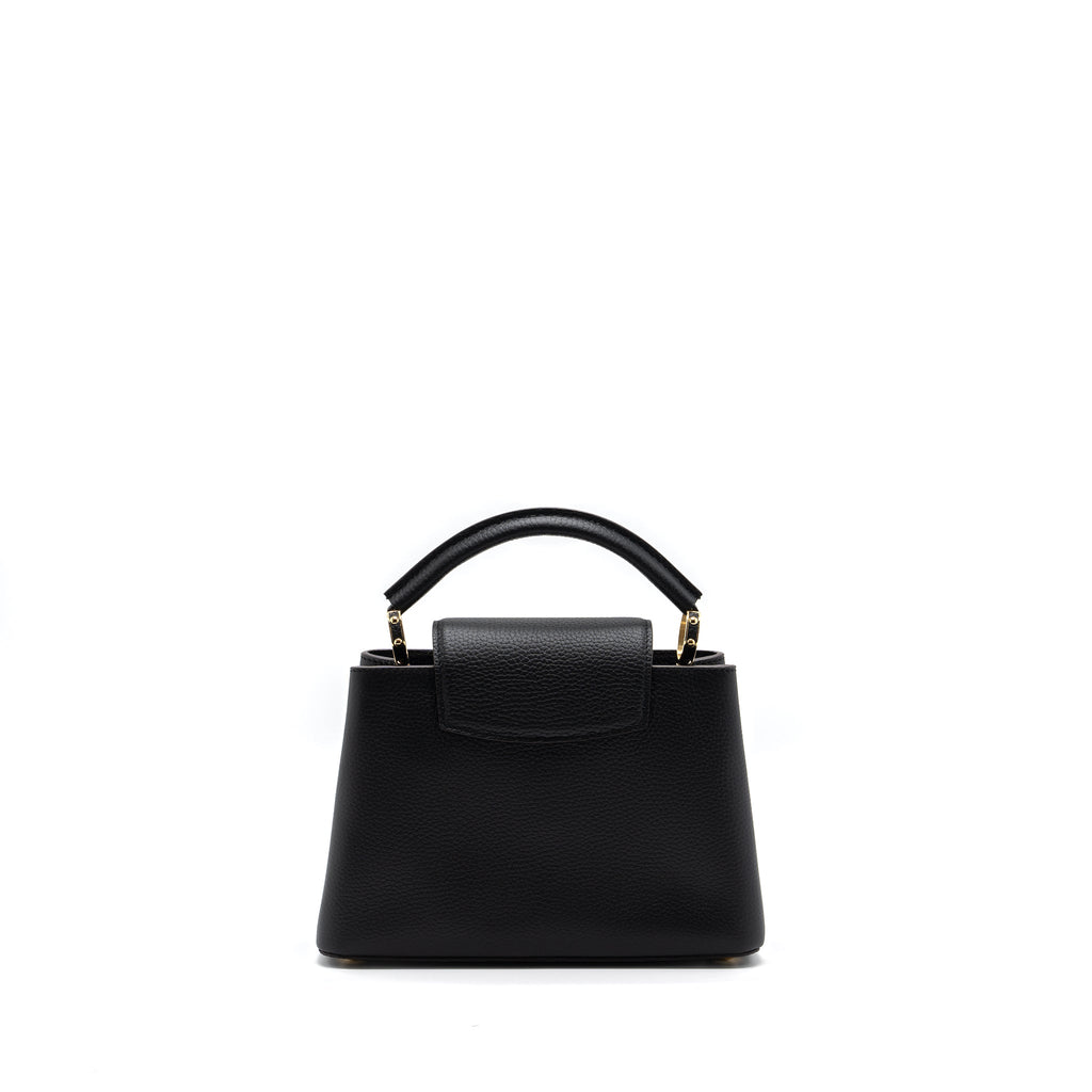 LOUIS VUITTON CAPUCINES BB TAURILLON BLACK GHW(NEW VERSION)