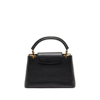 LOUIS VUITTON CAPUCINES MM TAURILLON LEATHER BLACK GHW