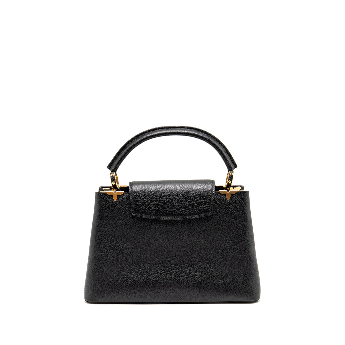 LOUIS VUITTON CAPUCINES MM TAURILLON LEATHER BLACK GHW