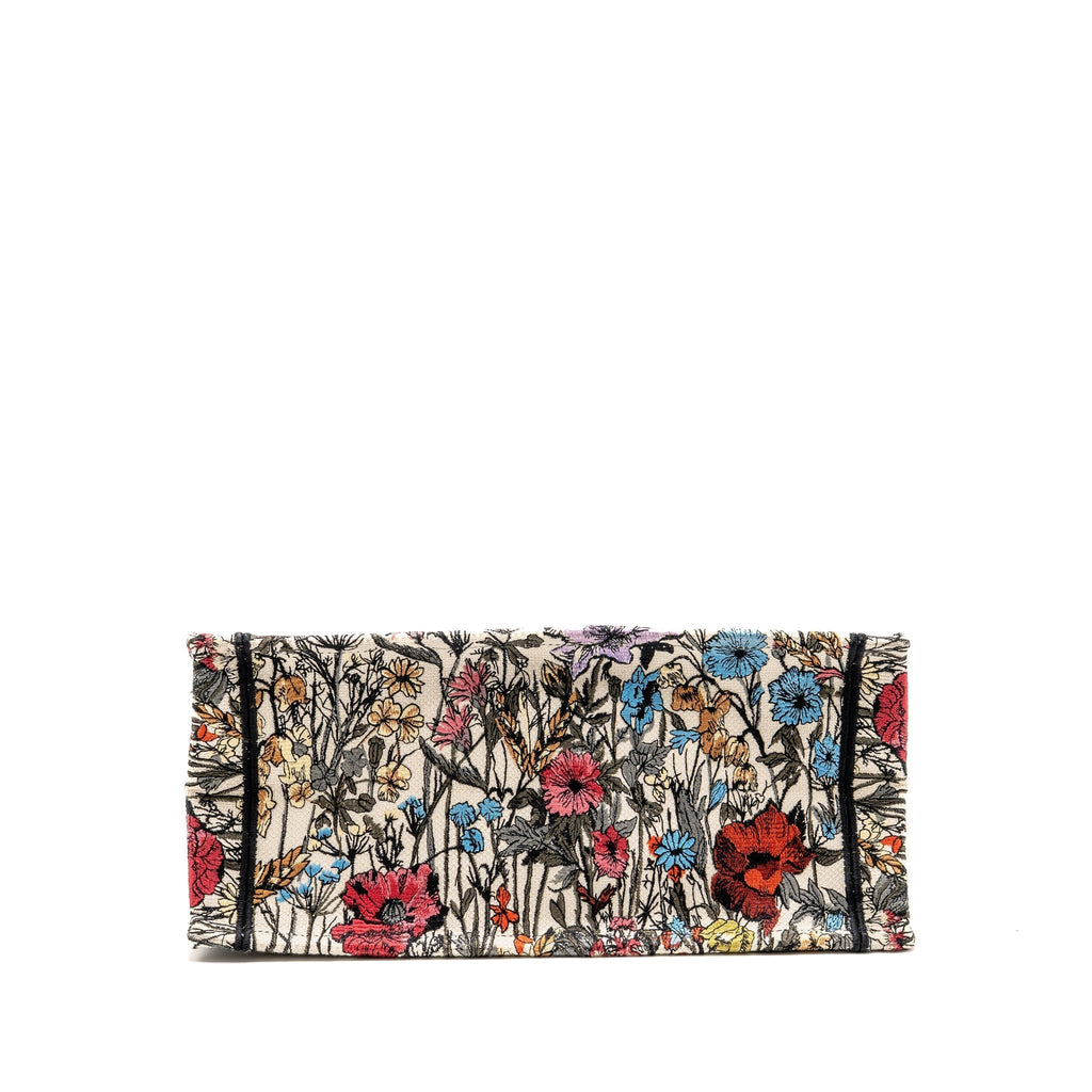 DIOR MEDIUM DIOR BOOK TOTE MILLE FLEURS EMBROIDERY MULTICOLOUR