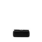 CHANEL 23K PEARL CRUSH MINI RECTANGULAR FLAP BAG LAMBSKIN BLACK GHW (MICROCHIP)