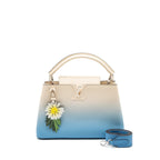 LOUIS VUITTON CAPUCINES MM TAURILLON OMBRÉ BLUE SHW (NEW VERSION)