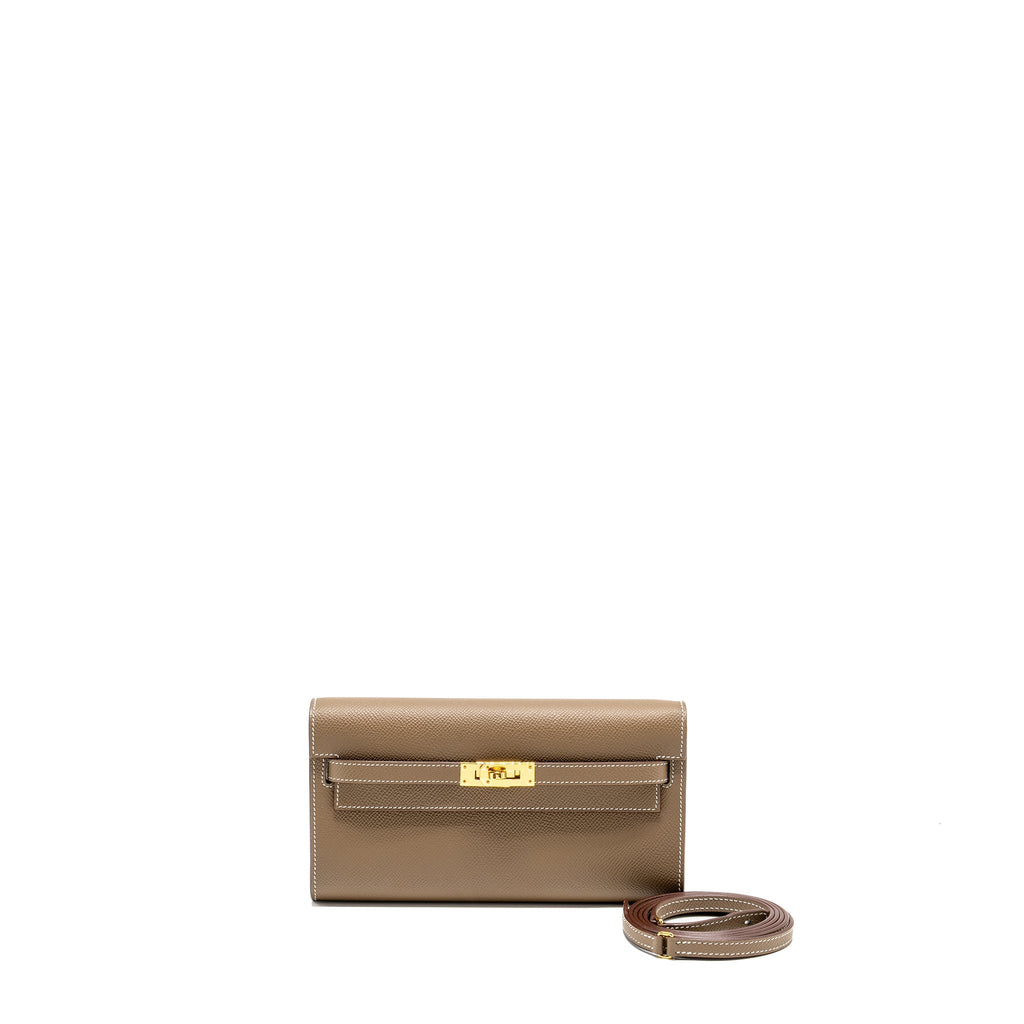 Hermes Kelly To Go Epsom Etoupe GHW