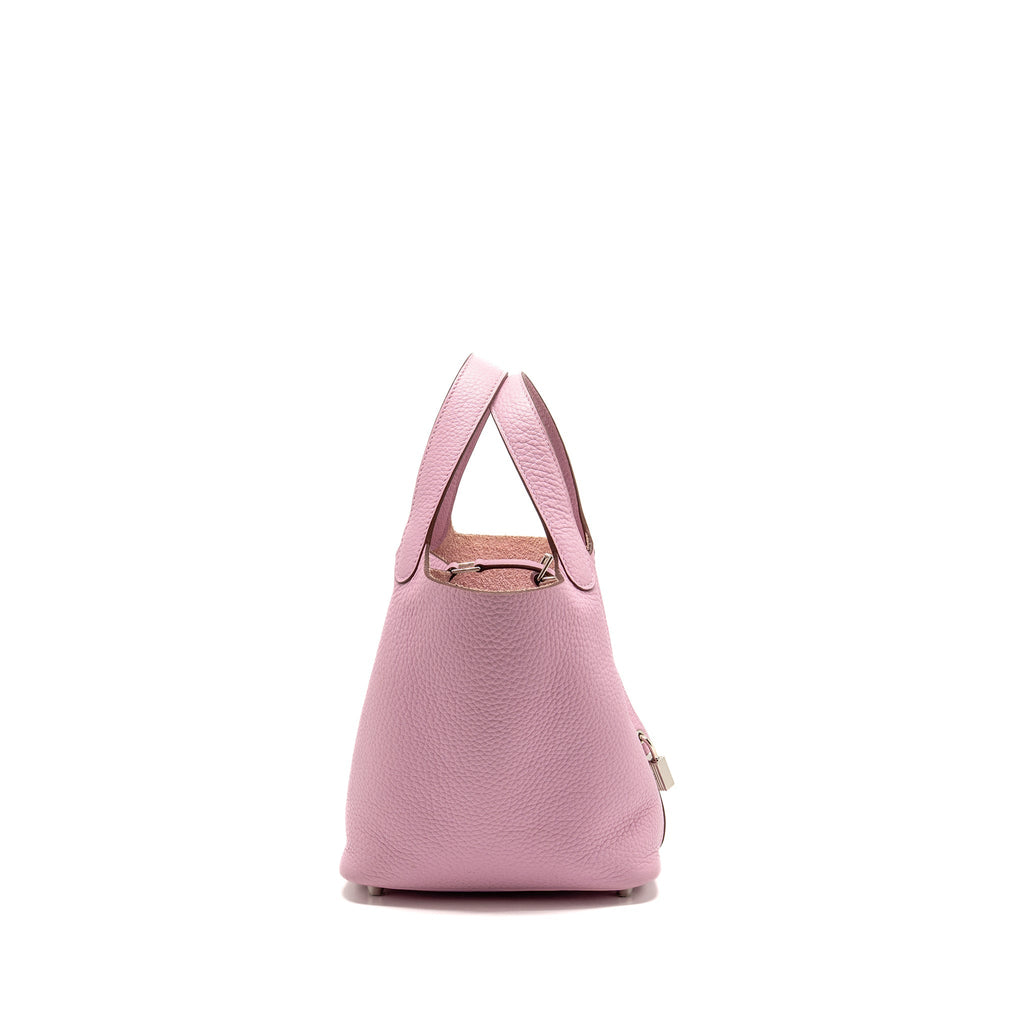 Hermes Picotin 18 Lock Bag Clemence X9 Mauve Sylvestre SHW