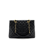 CHANEL GRAND SHOPPING TOTE CAVIAR BLACK GHW