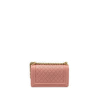 CHANEL MEDIUM BOY BAG CAVIAR PINK LGHW