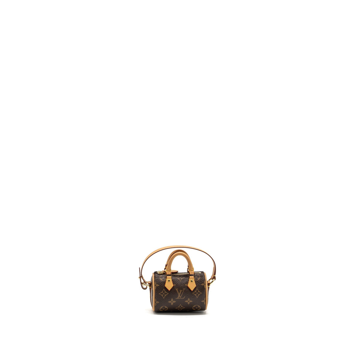 Louis Vuitton speedy bag charm monogram canvas GHW (New Version)