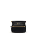 HERMES HERBAG MINI CANVAS / HUNTER BLACK GHW