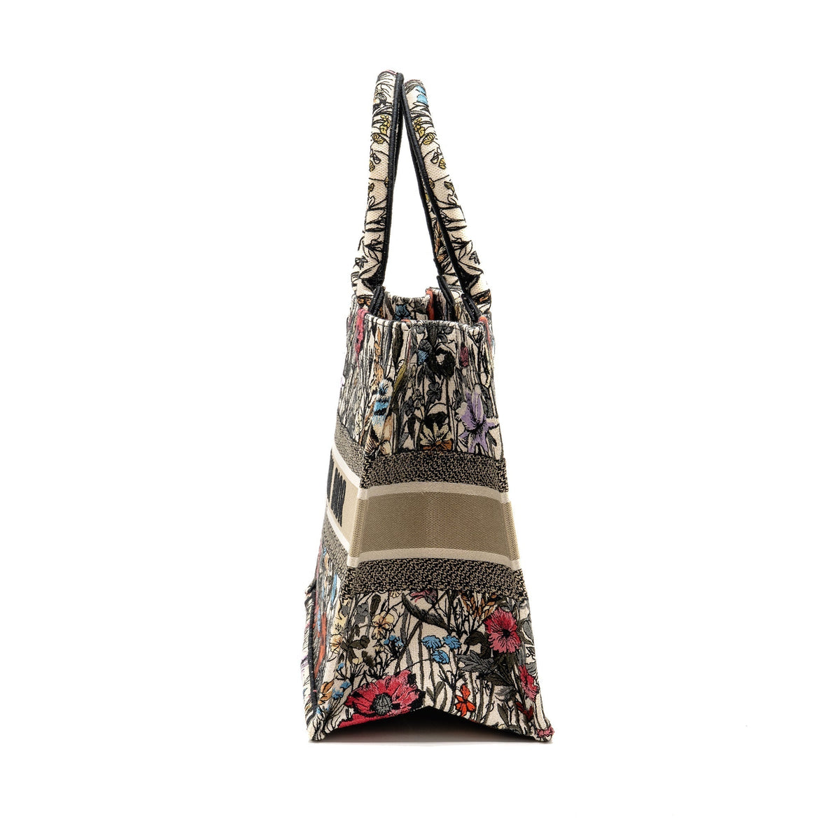 DIOR MEDIUM DIOR BOOK TOTE MILLE FLEURS EMBROIDERY MULTICOLOUR