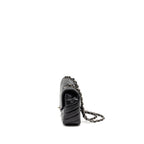 CHANEL ENVELOP FLAP BAG CHEVRON CAVIAR BLACK SHW