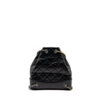 CHANEL SMALL GABRIELLE HOBO BAG AGED CALFSKIN BLACK MULTICOLOURED HARDWARE