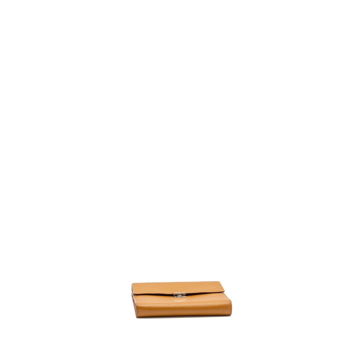 Hermes clic 16 wallet chevre mysore caramel SHW