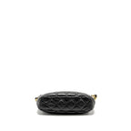 CHANEL 22K HOBO SHOULDER BAG LAMBSKIN BLACK GHW (MICROCHIP)