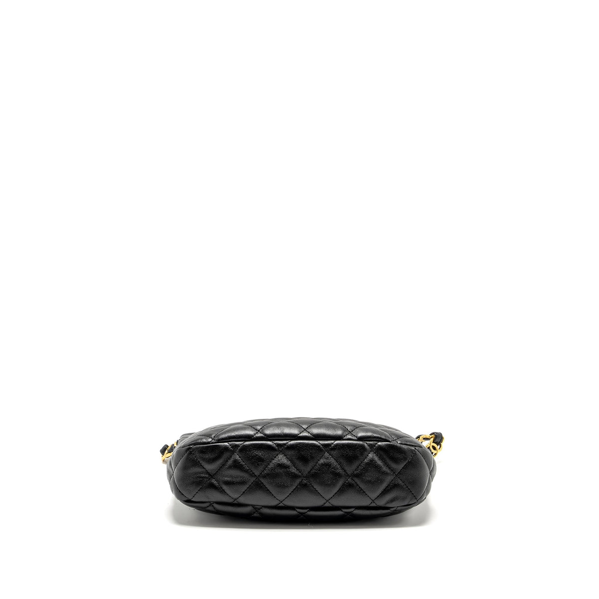 CHANEL 22K HOBO SHOULDER BAG LAMBSKIN BLACK GHW (MICROCHIP)