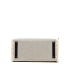 HERMES BIRKIN 35 FRAY FRAY CANVAS/ SWIFT BLACK/ECRU SHW