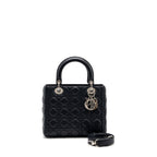 DIOR MEDIUM LADY DIOR LAMBSKIN BLACK SHW