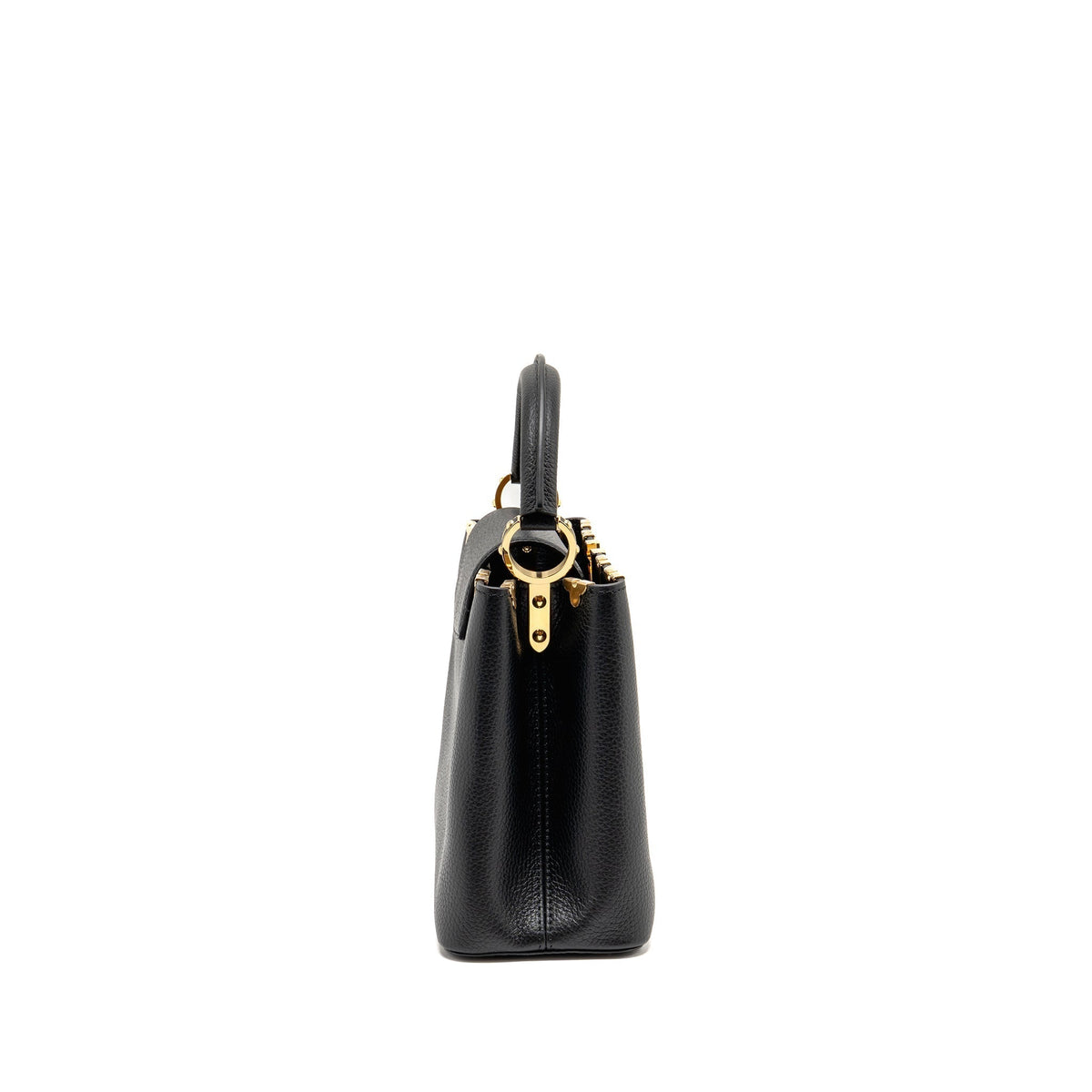 LOUIS VUITTON CAPUCINES MM TAURILLON LEATHER BLACK GHW