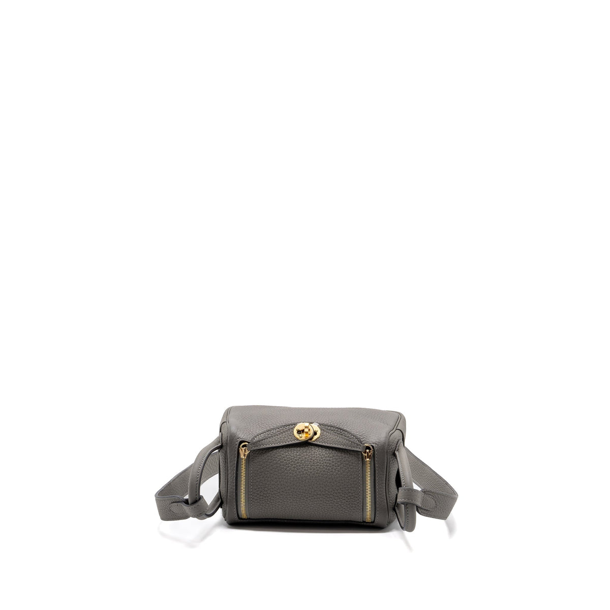 HERMES MINI LINDY CLEMENCE GRIS MEYER GHW
