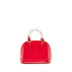 LOUIS VUITTON ALMA BB MONOGRAM PATENT RED GHW