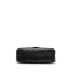 CHANEL MAXI 2.55 REISSUE DOUBLE FLAP BAG AGED CALFSKIN BLACK GHW