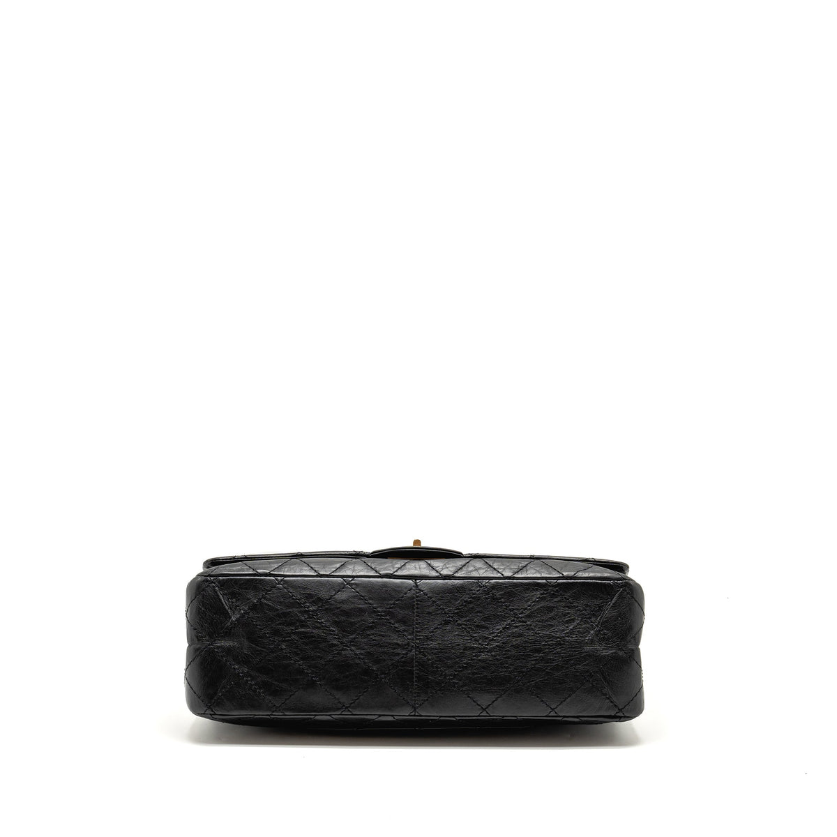 CHANEL MAXI 2.55 REISSUE DOUBLE FLAP BAG AGED CALFSKIN BLACK GHW