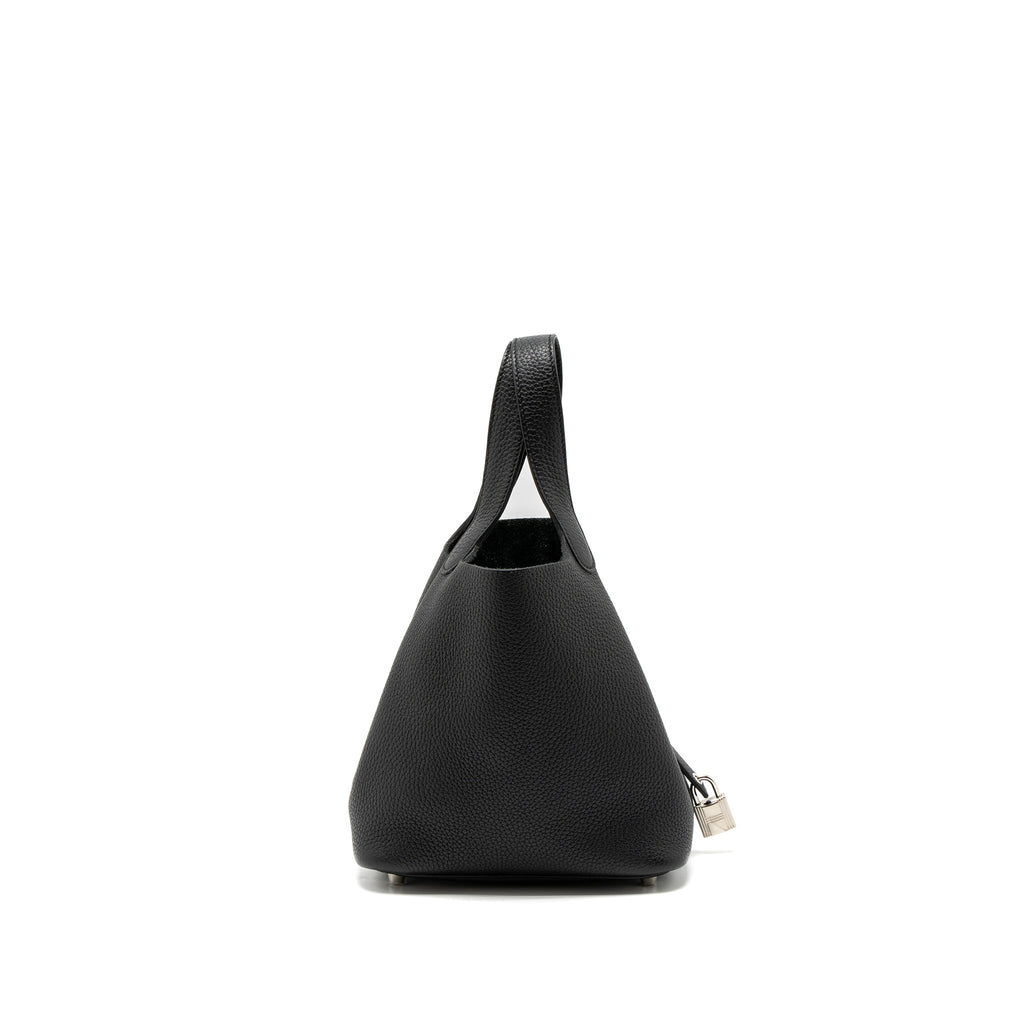 Hermes Picotin 18 Clemence Black SHW
