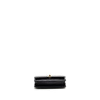 CHANEL TRENDY CC WALLET ON CHAIN LAMBSKIN BLACK LGHW (MICROCHIP)
