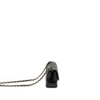 CHANEL MINI RECTANGULAR FLAP BAG LAMBSKIN BLACK LGHW (MICROCHIP)