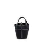 Hermes Cargo Picotin 18 Lock Bag Swift / Toile Canvas Black GHW