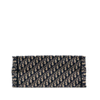 DIOR LARGE BOOK TOTE ECRU AND BLUE DIOR OBLIQUE EMBROIDERY
