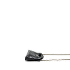 CHANEL 24S 31 MINI CLUTCH WITH CHAIN SHINY LAMBSKIN BLACK LGHW (MICROCHIP)