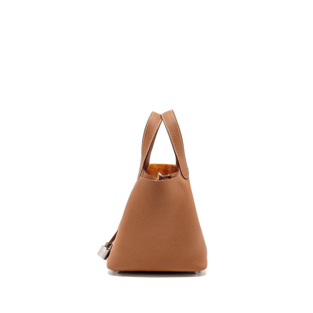 Hermes Picotin 18 Clemence Gold SHW