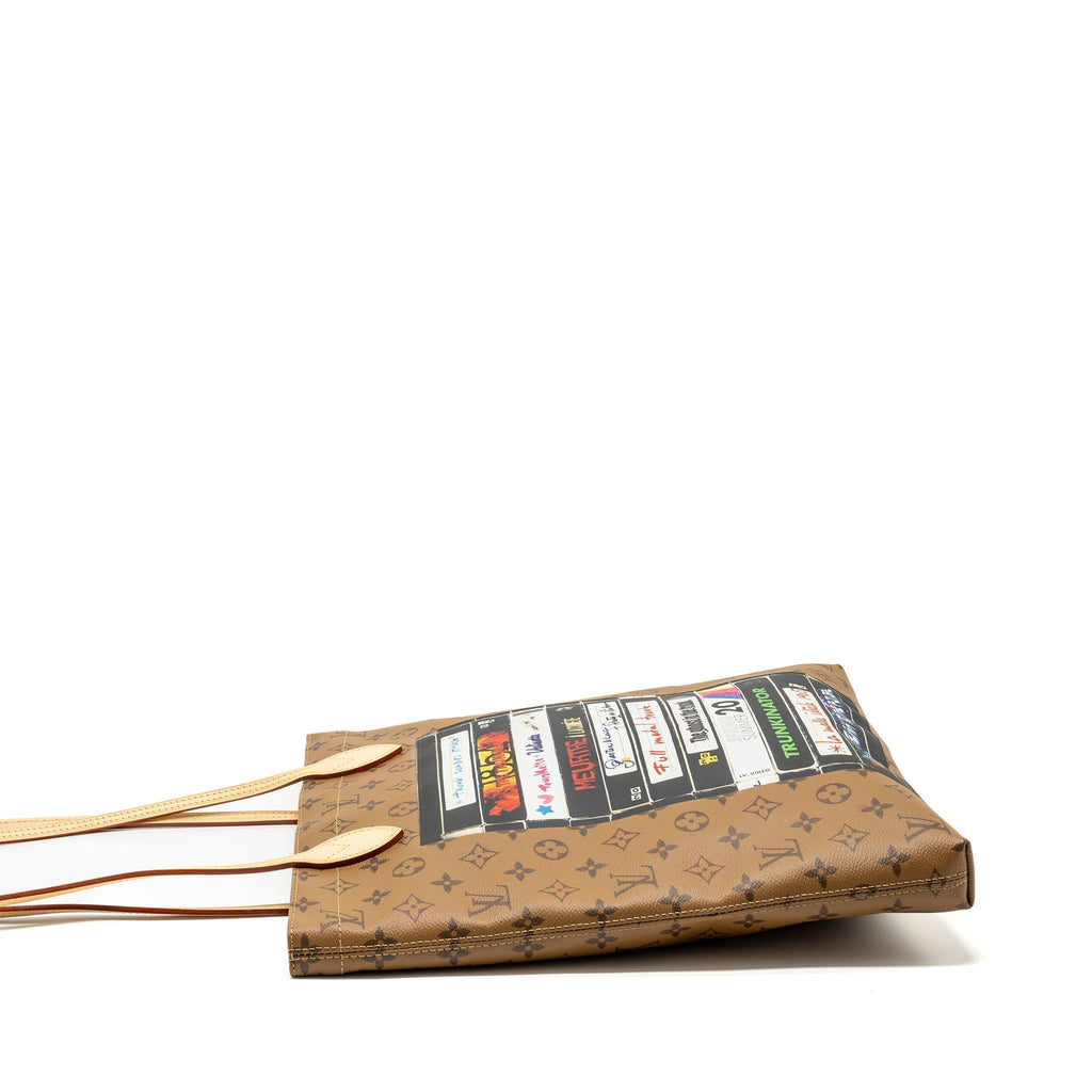 LOUIS VUITTON CARRY IT TOTE MONOGRAM REVERSE CANVAS WITH PRINT GHW