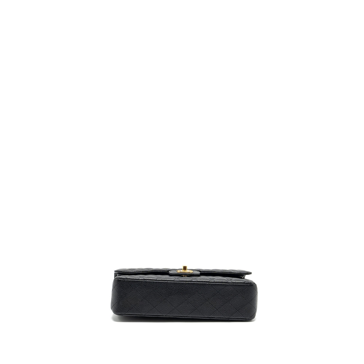 CHANEL MEDIUM CLASSIC DOUBLE FLAP BAG CAVIAR BLACK GHW