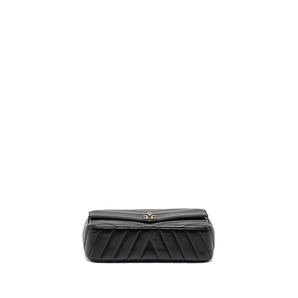 CHANEL ENVELOP FLAP BAG CHEVRON CAVIAR BLACK SHW