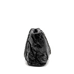 CHANEL TWISTED TOTE BAG CALFSKIN BLACK SHW