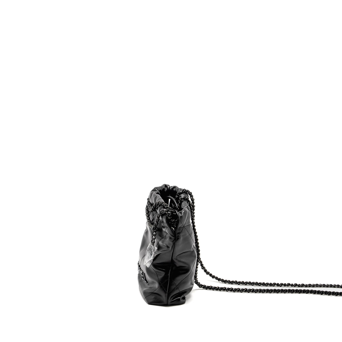 CHANEL MINI 22 BAG CALFSKIN SO BLACK (MICROCHIP)
