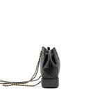 CHANEL SMALL GABRIELLE BACKPACK CALFSKIN BLACK MULTICOLOUR HARDWARE (MICROCHIP)