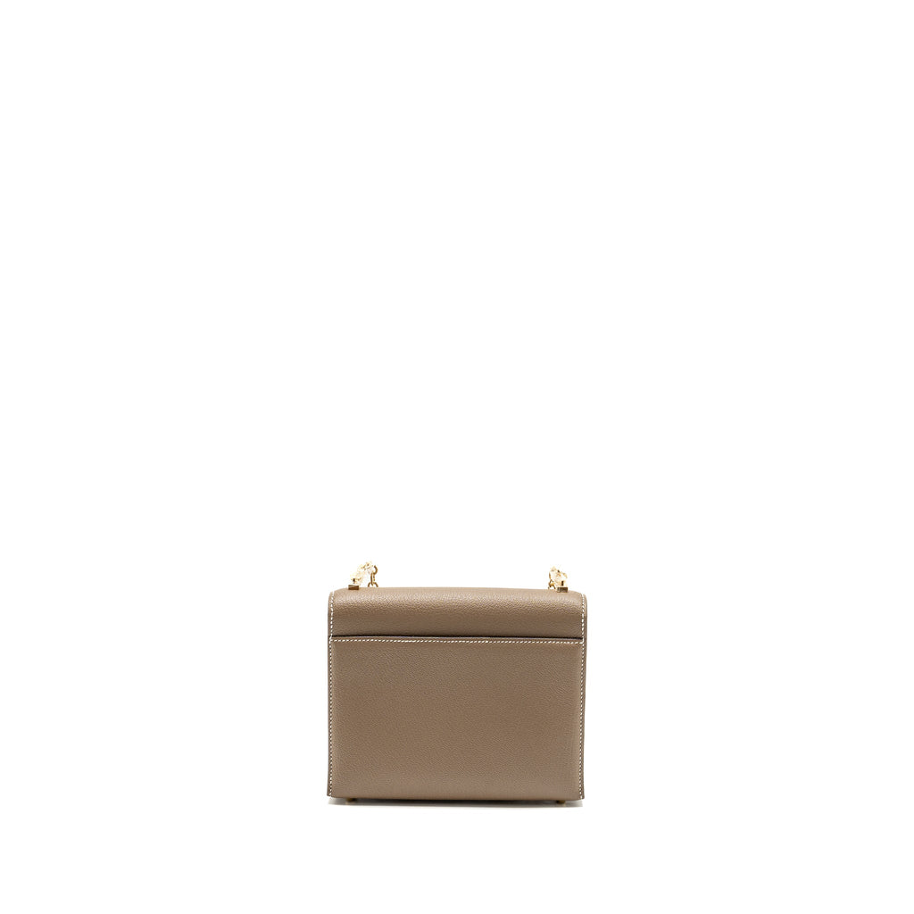 Hermes Mini Verrou Chèvre Mysore Etoupe LGHW