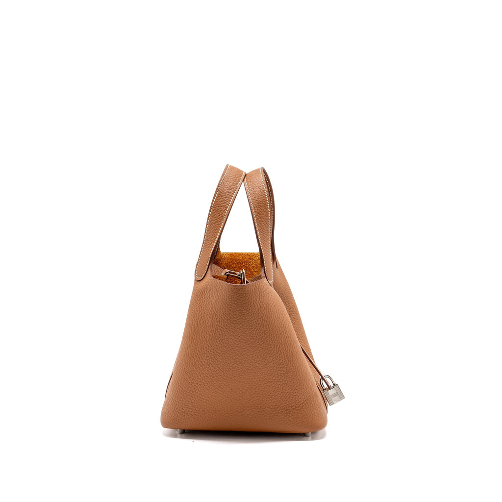 Hermes Picotin 18 Clemence Gold SHW