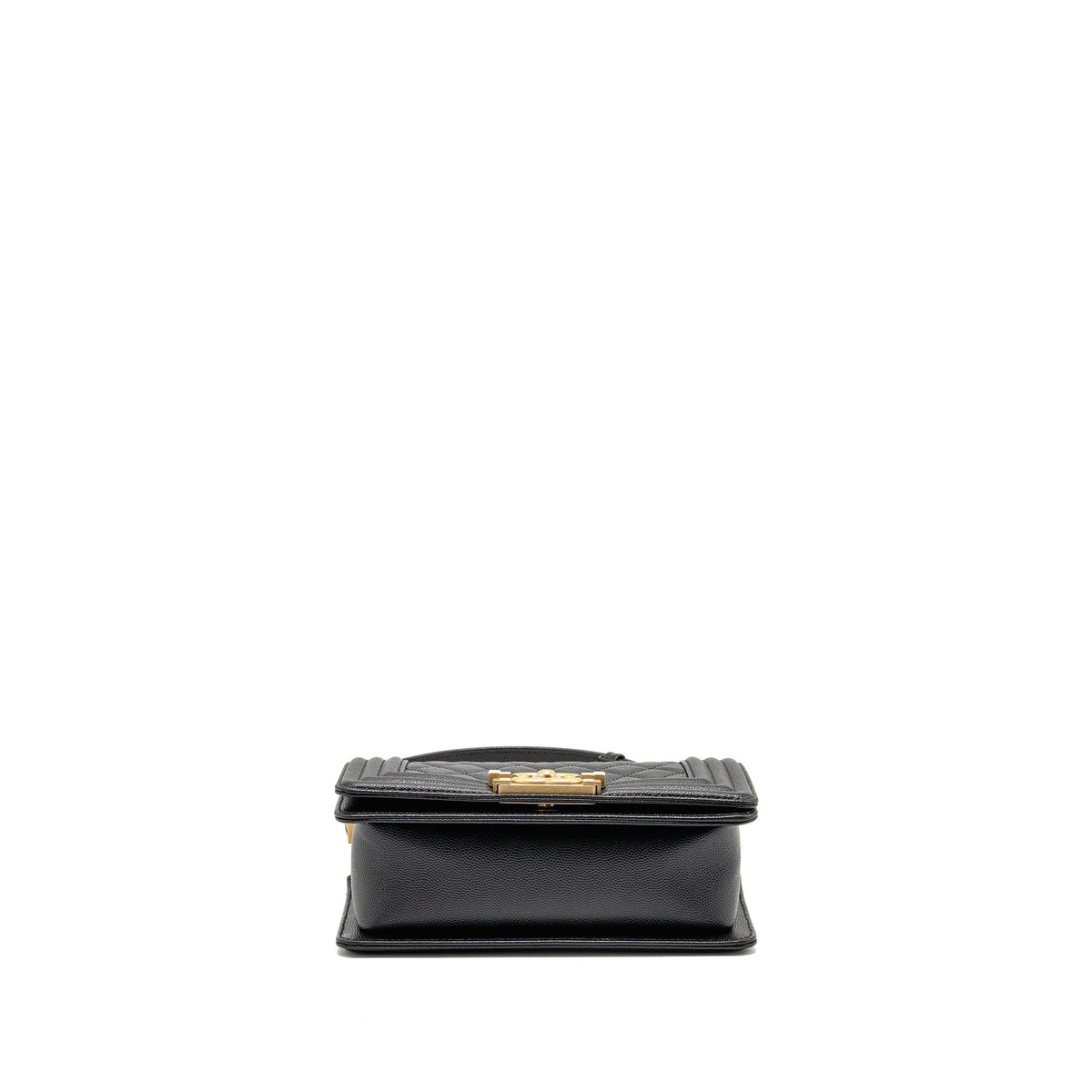 CHANEL SMALL BOY BAG CAVIAR BLACK GHW