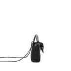 DIOR MINI LADY DIOR ULTRAMATTE CANNAGE CALFSKIN SO BLACK