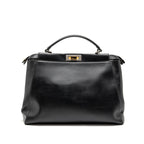 FENDI LARGE PEEKABOO BAG CALFSKIN BLACK GHW