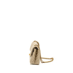 CHANEL SMALL 2.55 REISSUE CHEVRON FLAP BAG CALFSKIN GOLD GHW